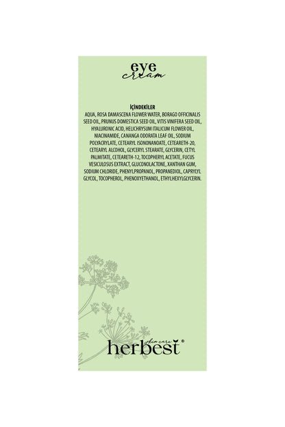 Herbest Skin Care Eye Cream ( Göz Kremi) 30 ml